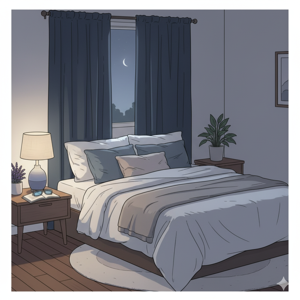 睡眠環境の整った部屋